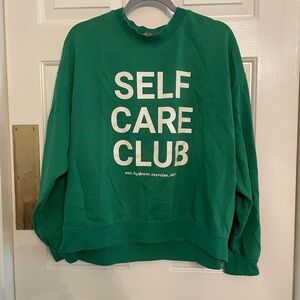 H&M Vibrant Green Sweatshirt